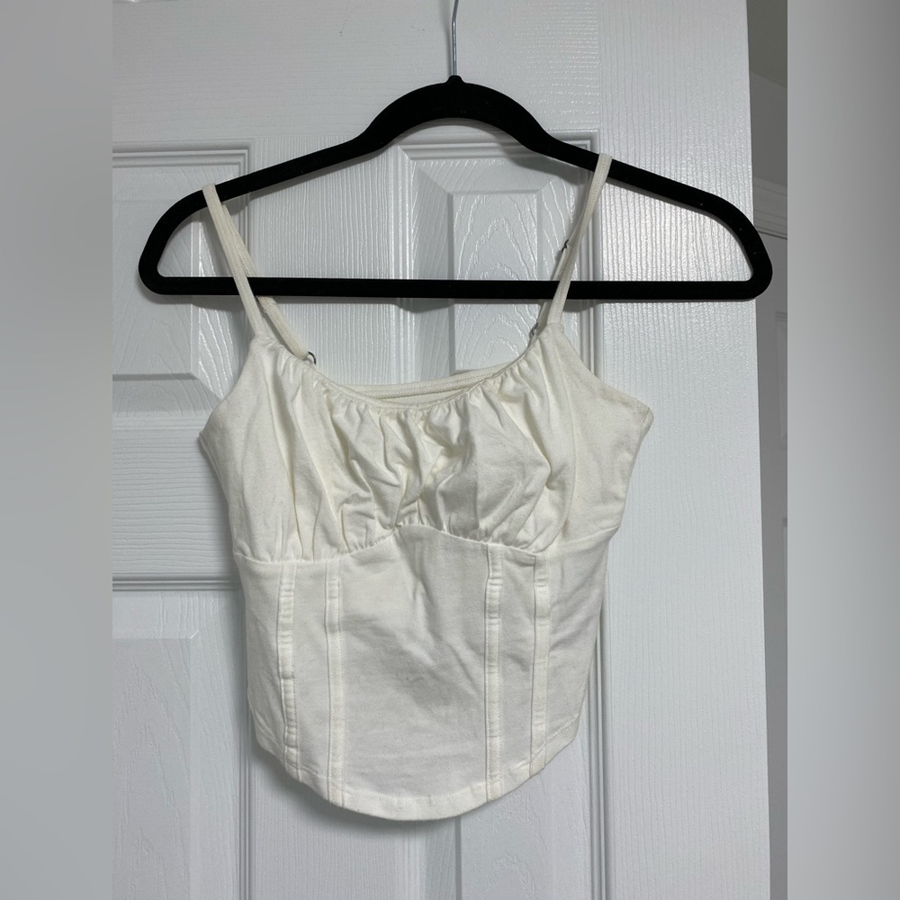 White Hollister tank top